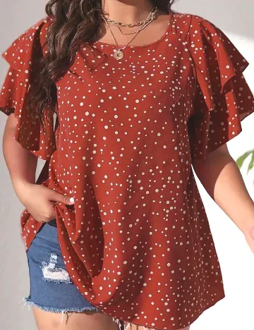 Bluza SHEIN CURVE, rosu