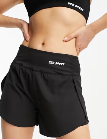 Pantaloni scurti Urban Threads, negru