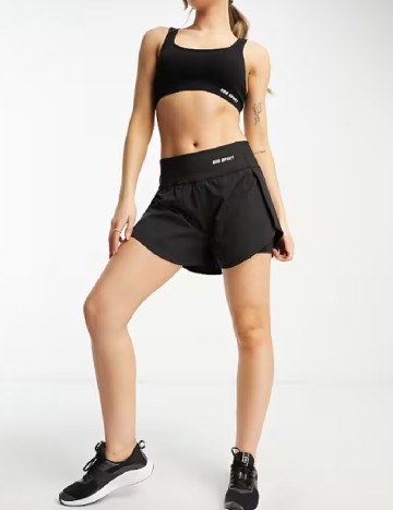 Pantaloni scurti Urban Threads, negru