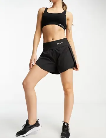 Pantaloni scurti Urban Threads, negru