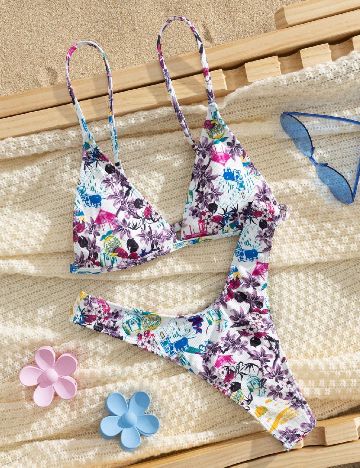 Costum de baie SHEIN, mix culori