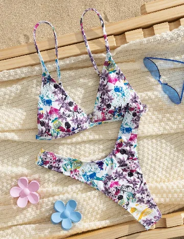 Costum de baie SHEIN, mix culori