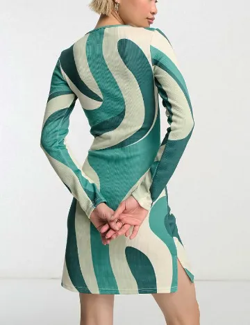 Rochie scurta Rebellious, verde