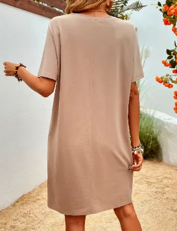 Rochie scurta Emery Rose, maro