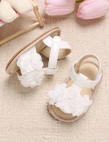 Sandale Shein Kids, alb