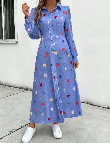 Rochie lunga SHEIN, albastru