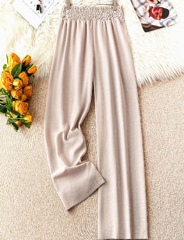 Pantaloni SHEIN CURVE, bej