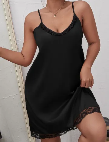 Rochie de noapte SHEIN CURVE, negru