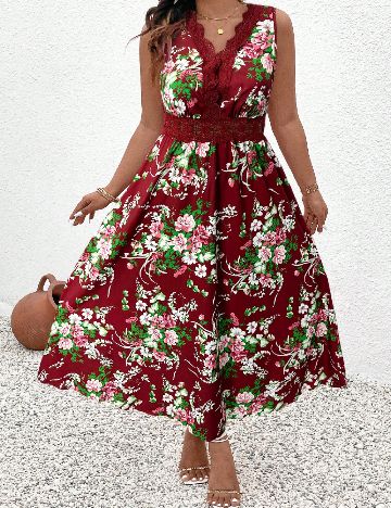 Rochie lunga SHEIN CURVE, floral