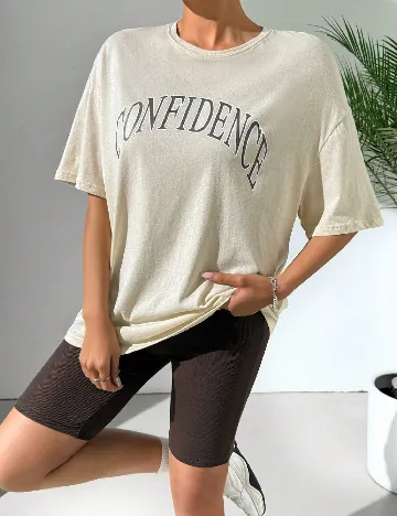 Compleu SHEIN, crem/maro