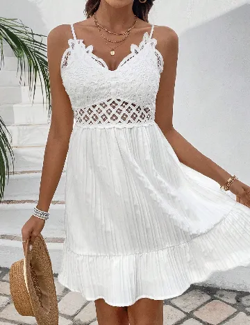 Rochie scurta SHEIN, alb