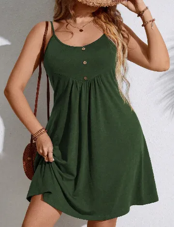 Rochie scurta SHEIN CURVE, verde