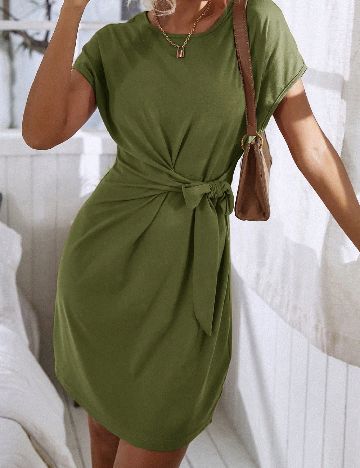 Rochie scurta SHEIN, verde