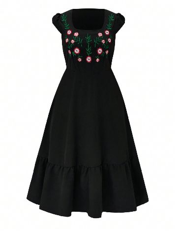 Rochie medie SHEIN CURVE, negru