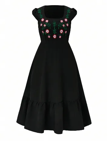 Rochie medie SHEIN CURVE, negru