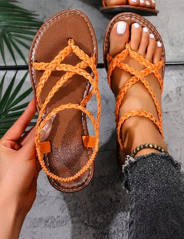 Sandale SHEIN, portocaliu