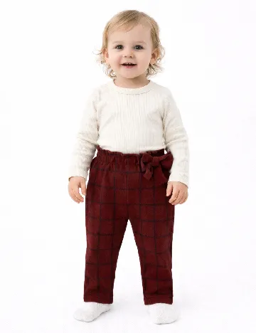 Pantaloni Zara, rosu