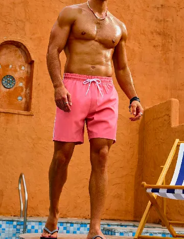 Short de baie SHEIN, roz