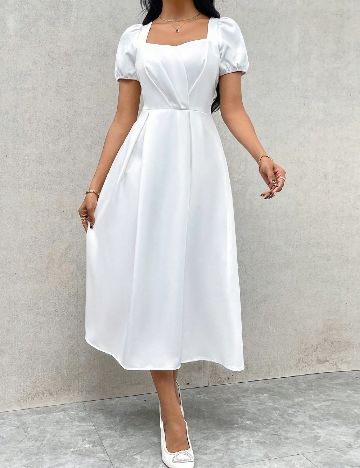 Rochie medie SHEIN, alb