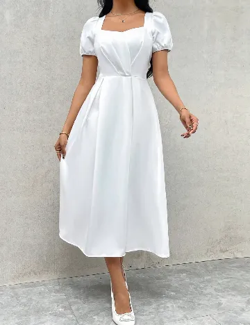 Rochie medie SHEIN, alb