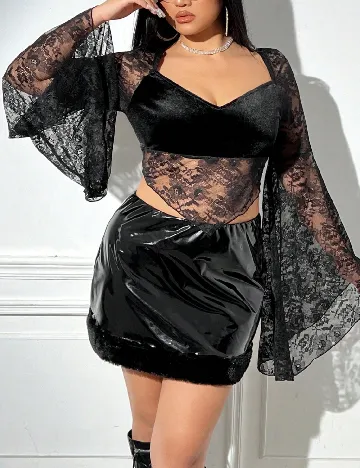 Bluza SHEIN CURVE, negru