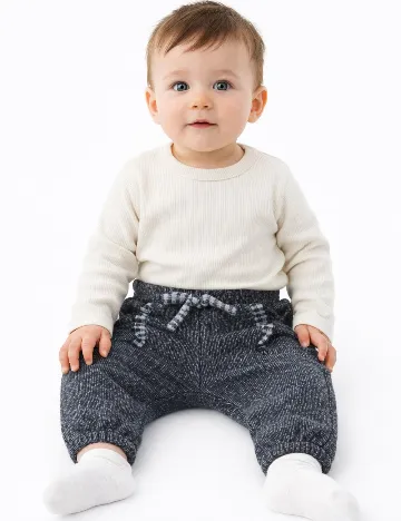 Pantaloni Zara, gri inchis