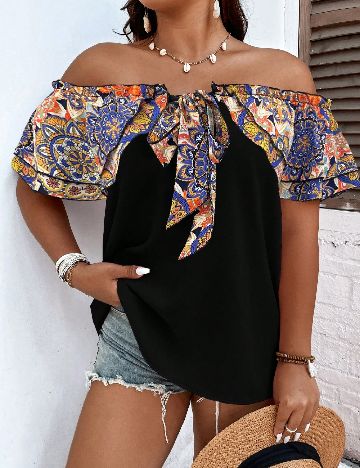 Bluza SHEIN CURVE, mix culori