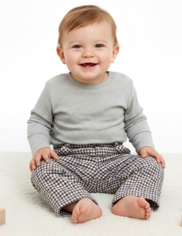 Pantaloni Zara, maro