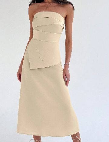 Rochie medie SHEIN, crem