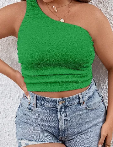 Top SHEIN CURVE, verde