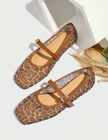 Balerini SHEIN, animal print