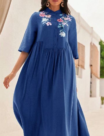 Rochie lunga SHEIN, albastru