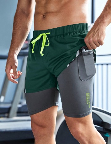 Pantaloni scurti SHEIN, verde