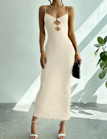 Rochie lunga SHEIN, ecru