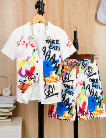 Compleu Shein Kids, mix culori