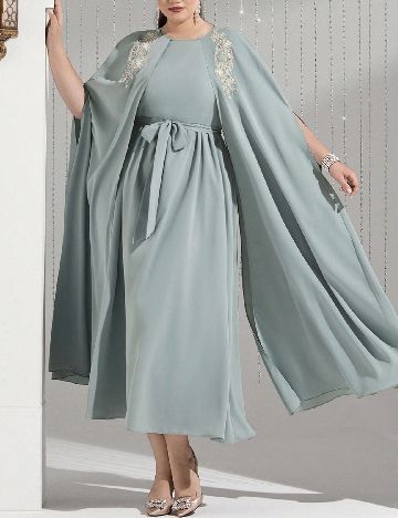 Rochie lunga SHEIN CURVE, verde