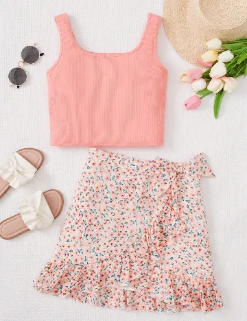 Compleu Shein Kids, roz