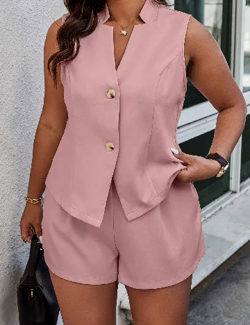 Compleu SHEIN CURVE, roz