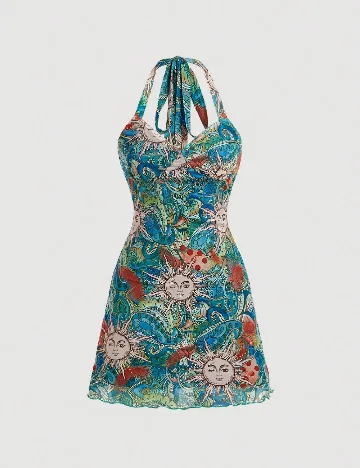 Rochie scurta SHEIN, mix culori