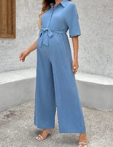 Salopeta SHEIN Maternity, bleu