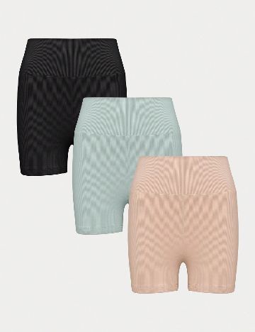 Set Pantaloni scurti 3 perechi SHEIN, mix culori