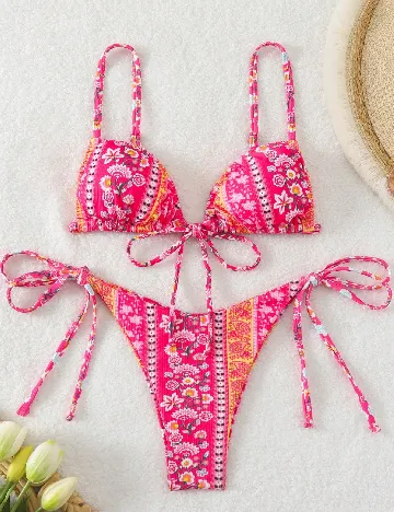 Costum de baie SHEIN, roz