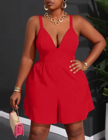 Salopeta SHEIN CURVE, rosu