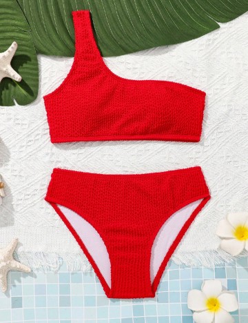 Costum de baie Shein Kids, rosu