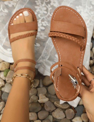 Sandale Shein Kids, maro