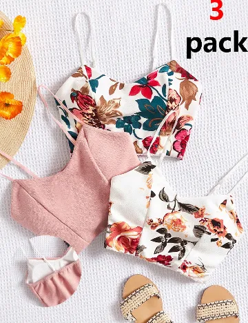 Set topuri 3 bucati SHEIN, mix culori