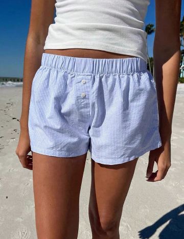 Pantaloni scurti SHEIN, albastru