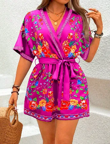 Salopeta SHEIN CURVE, mix culori