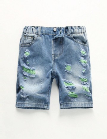 Pantaloni scurti Shein Kids, albastru