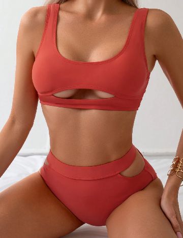 Costum de baie SHEIN, portocaliu